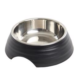 Mat- och vattenskål från Buster Frosted Ripple svart
